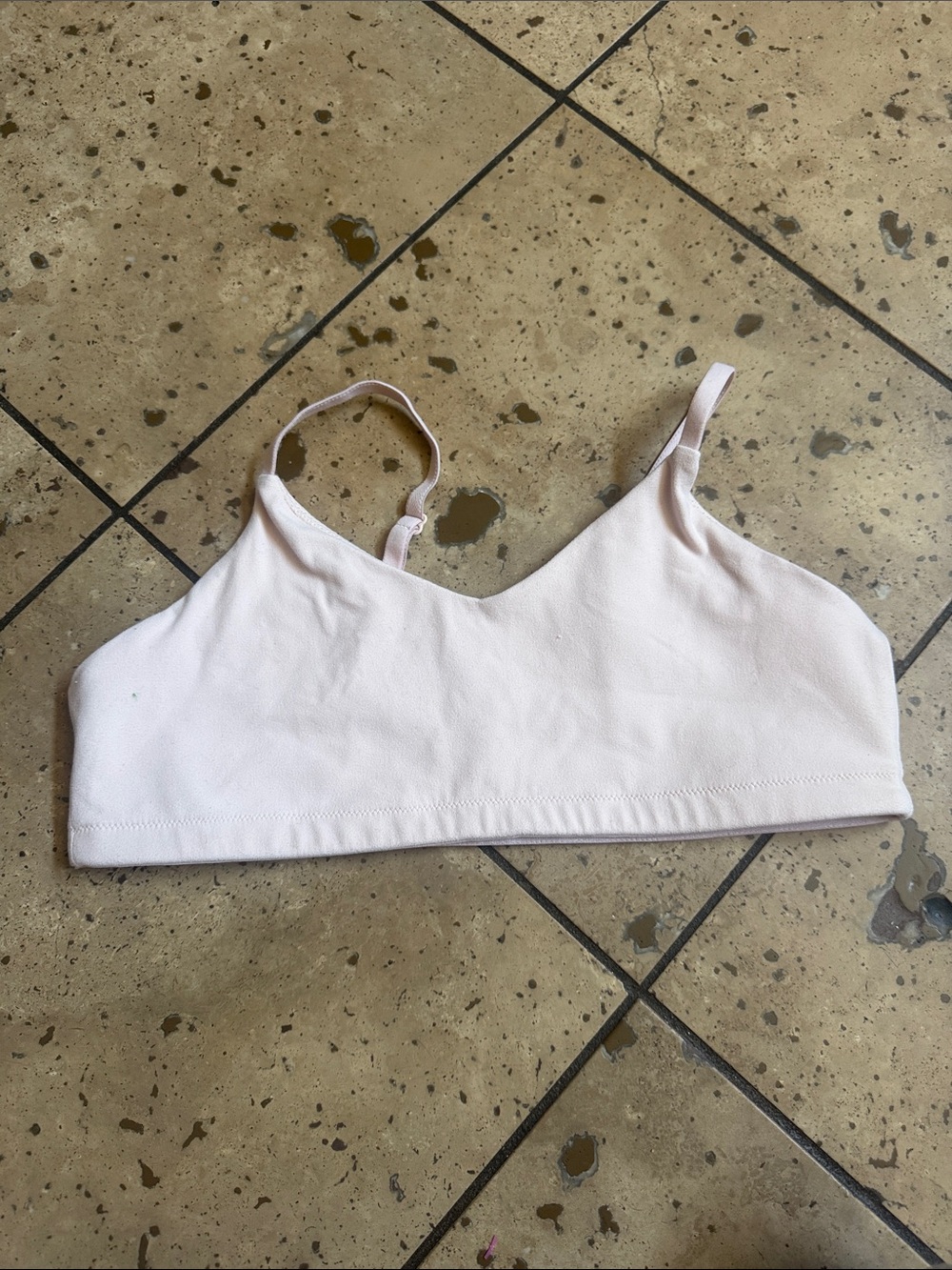 💜Girls Light Pink Stretch Bralette – Soft Everyday Comfort